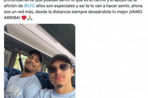 努涅斯社媒祝福阿劳霍：你将能感受到利物浦球迷的爱，他们很特别